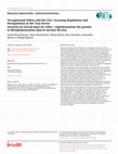 Research paper thumbnail of Occupational Safety and the City: Licensing Regulation and Deregulation in the Taxi Sector