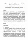 Research paper thumbnail of Influences on energy supply infrastructure: A comparison of different theoretical perspectives