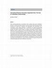 Research paper thumbnail of International Business Encounters Organized Crime: The Case of Trafficking in Human Beings