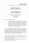 Research paper thumbnail of UMA ANTROPOLOGIA VIVA: entrevista com Claudia Fonseca