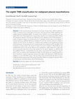 Research paper thumbnail of The eighth TNM classification for malignant pleural mesothelioma