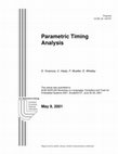 Research paper thumbnail of Parametric Timing Analysis