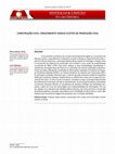 Research paper thumbnail of Construção civil: crescimento versus custos de produção civil