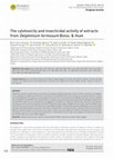 Research paper thumbnail of The Cytotoxicity and Insecticidal Activity of Extracts from Delphinium formosum Boiss. Huet