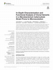 Research paper thumbnail of In-Depth Characterization and Functional Analysis of Clonal Variants in a Mycobacterium tuberculosis Strain Prone to Microevolution