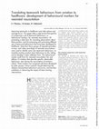 Research paper thumbnail of Translating teamwork behaviours from aviation to healthcare: development of behavioural markers for neonatal resuscitation