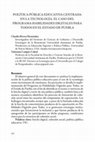 Research paper thumbnail of Política pública educativa centrada en la tecnología. El caso del programa habilidades digitales para todos en el estado de puebla y su efecto en la formación de cohesión social