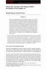 Research paper thumbnail of Democratic Assertions: The Making of India's Recognition of Forest Rights Act