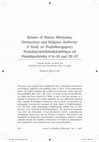 Research paper thumbnail of Saccone 2021. Journal of Buddhist Philosophy. Review of Shinya Moriyama, Omniscience and Religious Authority