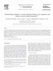 Research paper thumbnail of Understanding strategies in foreign language learning: Are integrative and intrinsic motives distinct predictors?