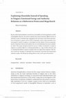 Research paper thumbnail of Explaining Glossolalia Instead of Speaking in Tongues: Emotional Energy and Authority Relations at a Midwestern Pentecostal Megachurch