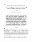 Research paper thumbnail of Hybrid Decompositional Verification for Discovering Failures in Adaptive Flight Control Systems