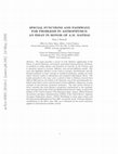 Research paper thumbnail of Special functions and pathways for problems in astrophysics: An essay in honor of AM Mathai