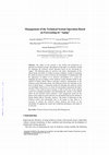 Research paper thumbnail of Management of the Technical System Operation Based on Forecasting its "Aging