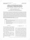 Research paper thumbnail of Influence of the Operating and Geometric Characteristics of a Bottom-hinged Flap Gate on the Discharge Coefficient of a Side Weir