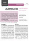 Research paper thumbnail of Liver Transplantation in a Paranoid Schizophrenic Patient: A Case Report