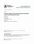 Research paper thumbnail of Proteomic profiling of Vetiver grass (Chrysopogon zizanioides ) under 2,4,6 Trinitrotoluene (TNT) stress