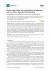 Research paper thumbnail of On the Long-Period Accuracy Behavior of Inductive and Low-Power Instrument Transformers