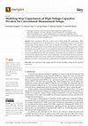 Research paper thumbnail of Modeling Stray Capacitances of High-Voltage Capacitive Dividers for Conventional Measurement Setups