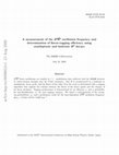 Research paper thumbnail of A measurement of the B^ 0-anti-B^ 0 oscillation frequency and determination of flavor-tagging efficiency using semileptonic and hadronic B^ 0 decays