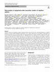 Research paper thumbnail of Meta-analysis of epigenome-wide association studies of cognitive abilities