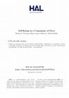 Research paper thumbnail of Self-rating in a community of peers