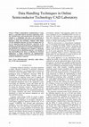 Research paper thumbnail of Data Handling Techniques in Online Semiconductor Technology CAD Laboratory