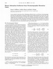 Research paper thumbnail of Binary Adsorption Isotherms from Chromatographic Retention Times