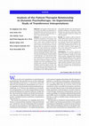 Research paper thumbnail of Analysis of the Patient-Therapist Relationship in Dynamic Psychotherapy: An Experimental Study of Transference Interpretations