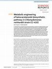 Research paper thumbnail of Metabolic engineering of ketocarotenoids biosynthetic pathway in Chlamydomonas reinhardtii strain CC-4102