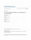 Research paper thumbnail of Perceived health risks of 3G cell phones