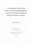 Research paper thumbnail of A comparison of the glass former 1,3,5-tri(naphthyl)benzene and the crystalline p-terphenyl hosts for pentacene masers