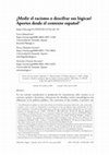 Research paper thumbnail of Medir el racismo o descifrar sus lógicas? Aportes desde el contexto español