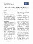 Research paper thumbnail of About Noctilucent Clouds of the Tunguska Phenomenon