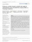 Research paper thumbnail of Progressive cerebellar atrophy in a patient with complex II and III deficiency and a novel deleterious variant in SDHA: A Counseling Conundrum