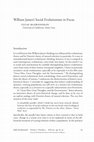 Research paper thumbnail of William James's Social Evolutionism in Focus