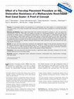 Research paper thumbnail of Effect of a two-step placement procedure on the dislocation resistance of a methacrylate resin-based root canal sealer: a proof of concept