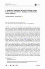 Research paper thumbnail of A Qualitative Exploration of Factors Affecting Group Cohesion and Team Play in Multiplayer Online Battle Arenas (MOBAs)