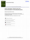 Research paper thumbnail of Green nationalism. Climate action and environmentalism in left nationalist parties