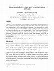 Research paper thumbnail of NEGATION IN ÈGÙN LANGUAGE: A CASE STUDY OF GÙNGBÈ