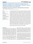 Research paper thumbnail of Pleiotropy constrains the evolution of protein but not regulatory sequences in a transcription regulatory network influencing complex social behaviors