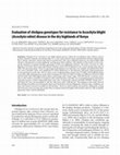 Research paper thumbnail of Evaluation of chickpea genotypes for resistance to Ascochyta blight (Ascochyta rabiei) disease in the dry highlands of Kenya