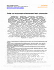 Research paper thumbnail of Global trait–environment relationships of plant communities