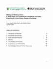 Research paper thumbnail of Making and Meeting Online: A White Paper on E-Conferences, Workshops, and Other Experiments in Low-Carbon Research Exchange