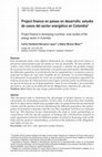 Research paper thumbnail of Project finance en países en desarrollo: estudio de casos del sector energético en Colombia