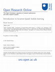 Research paper thumbnail of Introduction to location-based mobile learning