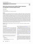 Research paper thumbnail of BOFIA 2020 and financial system stability in Nigeria: Implications for stakeholders in the African largest economy