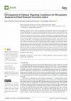 Research paper thumbnail of Development of Optimal Digesting Conditions for Microplastic Analysis in Dried Seaweed Gracilaria fisheri