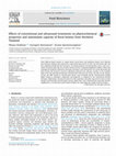 Research paper thumbnail of Effects of conventional and ultrasound treatments on physicochemical properties and antioxidant capacity of floral honeys from Northern Thailand