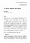 Research paper thumbnail of Too far West (dangerous curves ahead)